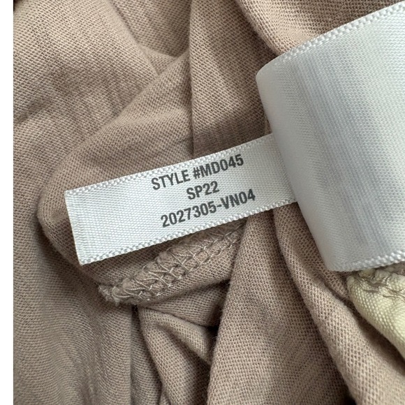 Madewell Womens Slub Cotton V-Neck Tank Top Tan Beige MD045 Size S - Picture 7 of 7